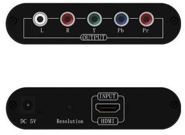 Main image of Vszerda HDMI to 1080P Component Video (YPbPr/RGB/ 5RCA) Scaler Converter Adapter + R/L Support PS3, PS4, Blu-ray Player, DVD, Xbox, Notebook