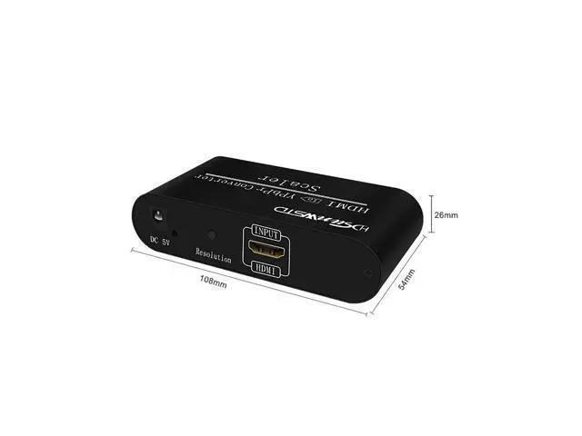 Alt view image 4 of 7 - Vszerda HDMI to 1080P Component Video (YPbPr/RGB/ 5RCA) Scaler Converter Adapter + R/L Support PS3, PS4, Blu-ray Player, DVD, Xbox, Notebook