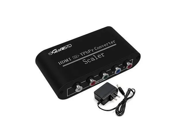 Alt view image 7 of 7 - Vszerda HDMI to 1080P Component Video (YPbPr/RGB/ 5RCA) Scaler Converter Adapter + R/L Support PS3, PS4, Blu-ray Player, DVD, Xbox, Notebook