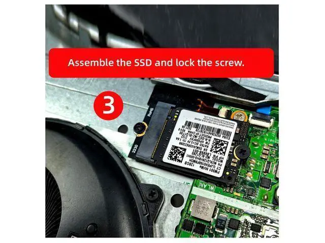 Alt view image 6 of 7 - Vszerda 2230 A+E-Key Male to NVME M-Key Female Extension PCI-E 4.0 Adapter with Bracket for Laptop Mainboard SSD 2280