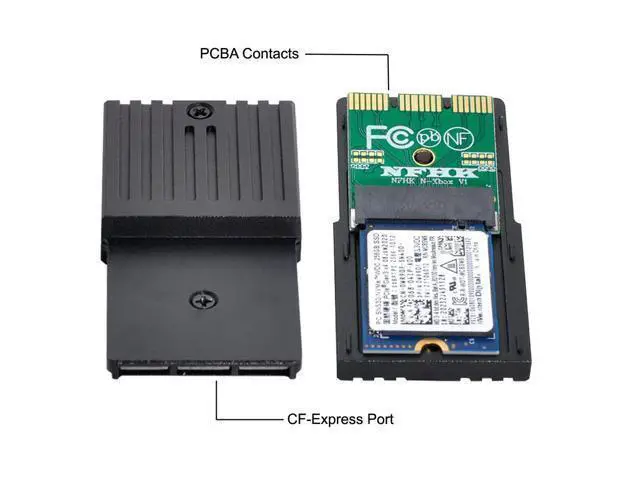 Alt view image 3 of 7 - Vszerda CF-Express Type-B to M.2 NVMe 2230 M-Key Adapter CFE Compatible with XboxSeries XS CH SN530 SSD PCIe4.0 Expansion Memory Card