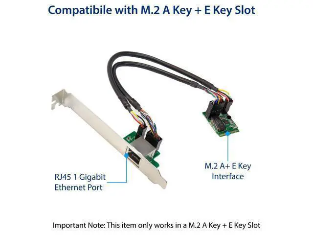 Alt view image 2 of 5 - Vszerda M.2 Gigabit Ethernet Module - GigaLAN 1000BASE-T M.2 A+E Key NIC Modules