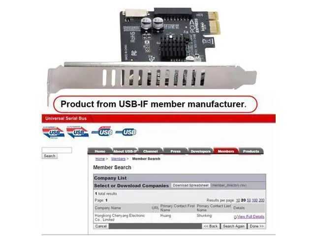 Alt view image 3 of 7 - Vszerda 5Gbps Type-E USB 3.1 Front Panel IDC Socket & USB3.0 20Pin to PCI-E 1X Express Card VL805 Adapter for Desktop Motherboard
