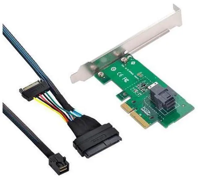 Main image of Vszerda PCI-E 3.0 4.0 to SFF-8643 Card Adapter and U.2 U2 SFF-8639 NVME PCIe SSD Cable for Mainboard SSD