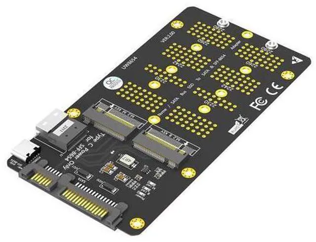 Main image of Vszerda 2in1 Combo M.2 NVMe SSD to SFF-8654 Slimline SAS(PCIe),NGFF to SATA Adapter Card (Not Support NVEM SSD to SATA)