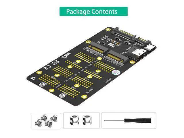 Alt view image 7 of 7 - Vszerda 2in1 Combo M.2 NVMe SSD to SFF-8654 Slimline SAS(PCIe),NGFF to SATA Adapter Card (Not Support NVEM SSD to SATA)