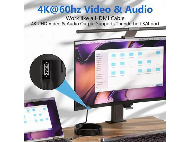 Alt view image 4 of 7 - Vszerda 16.5FT USB C to USB C Cable, 20Gbps Data Transfer, 4K 60Hz Video, 100W Fast Charging, Compatible with iPhone 15/16, MacBook Pro, Samsung Galaxy S21/S22/S23