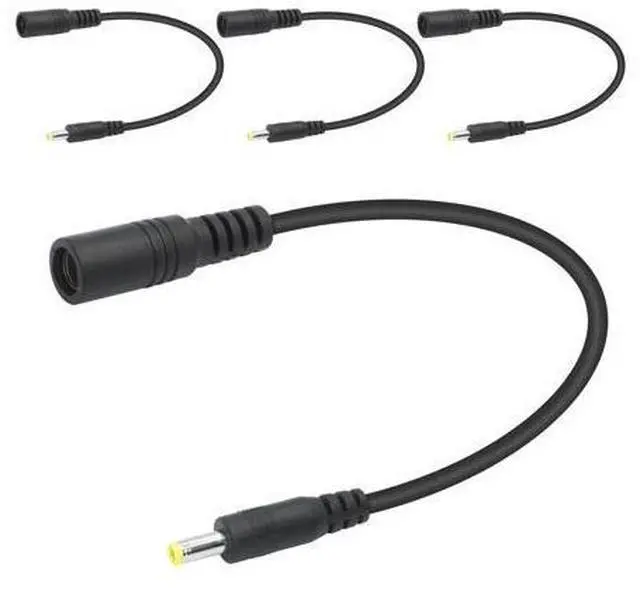Main image of Vszerda Short 12V DC Power Cord 6inch, DC 5.5mm x 2.1mm Female to DC 4.0mm x 1.7mm Male Plug Power Charging Cable Extension Cord, for Router Speaker etc Other DC 4017 Port Equipment(4Pcs)