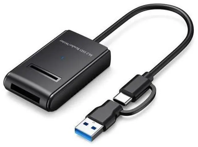 Main image of Vszerda USB-C Type-C USB 3.0 Type-A to NVME M-Key M.2 NGFF SATA RTL9210B Chipset SSD Docking Horizontal External Cable Enclosure