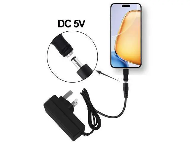 Alt view image 4 of 7 - Vszerda DC 5.5mm x 2.1 mm to USB C Power Adapter Connector 5V DC 5521 Female to USB Type C Male Converter Connector Barrel Jack Plug for Laptop Small Fan Smartphone LED Desk Lamp -5pcs