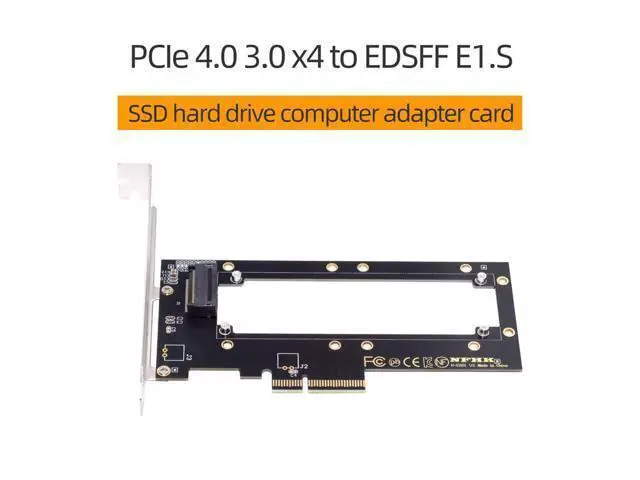 Alt view image 7 of 7 - Vszerda PCI-E4.0 4X Host Converter to EDSFF GEN-Z NVMe Ruler 1U E1.S 5.9mm 8.0mm Thickness Short SSD Carrier Adapter
