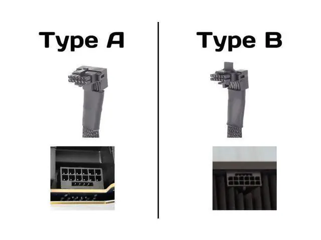 Alt view image 3 of 4 - Vszerda 12VHPWR 16 Pin 12+4 pin GPU Cable to 4X 8 Pin PCIe 5.0 Extension 90 Degree Angle Sleeved Adapter for GeForce RTX 4090 4080 4070Ti 3090Ti Graphic Card 5.9-inch (Type B)