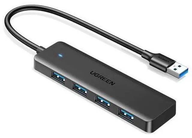 Main image of UGREEN USB 3.0 Hub, 4 Ports USB A Splitter Ultra-Slim USB Expander for Mouse, Keyboard, Flash Drive, U Disk, Printer Compatible with Laptop, Desktop PC, Xbox, PS5, and More