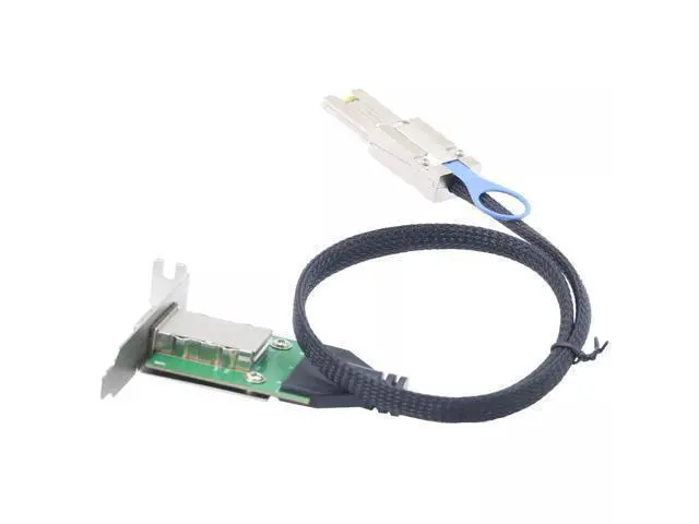 Alt view image 3 of 5 - Vszerda Mini SAS SFF-8088 26P Male to 8088 Female Server Adapter Card Conversion Cable 50CM