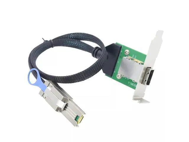 Alt view image 4 of 5 - Vszerda Mini SAS SFF-8088 26P Male to 8088 Female Server Adapter Card Conversion Cable 50CM