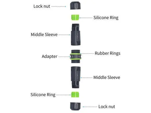 Alt view image 4 of 7 - Vszerda Waterproof USB C Connector 10Gbps, USB C Data Waterproof Connector, Type C 3.1 Panel Mount Adaper Coupler Bulkhead Outdoor Charging Socket for Data Transfer,1-Pack