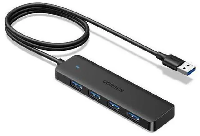 Main image of UGREEN USB 3.0 Hub, 4 Ports USB A Splitter Ultra-Slim USB Expander for Mouse, Keyboard, Flash Drive, U Disk, Printer Compatible with Laptop, Desktop PC, Xbox, PS5, and More, 3.3ft