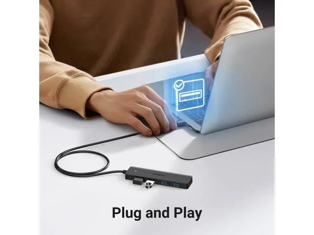 Alt view image 5 of 7 - UGREEN USB 3.0 Hub, 4 Ports USB A Splitter Ultra-Slim USB Expander for Mouse, Keyboard, Flash Drive, U Disk, Printer Compatible with Laptop, Desktop PC, Xbox, PS5, and More, 3.3ft