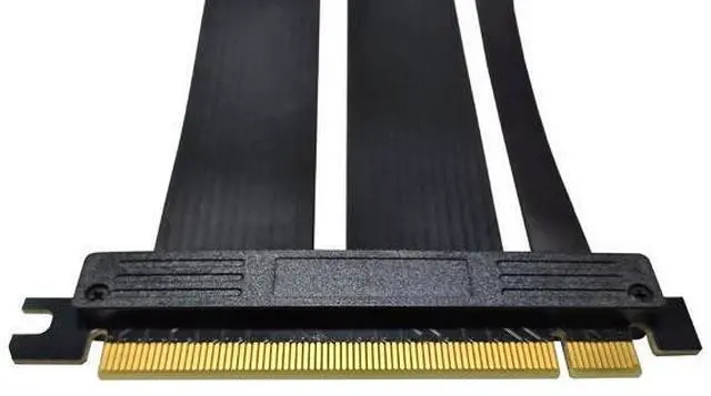 Alt view image 3 of 3 - Vszerda PCI-E 4.0 High Speed Flexible Extender Riser Cable 30cm 180 Degree for GTX1080, GTX1080Ti, RTX2060, RTX2070, RTX2080, RTX2080Ti, RTX3080,RTX3090, RX570 etc