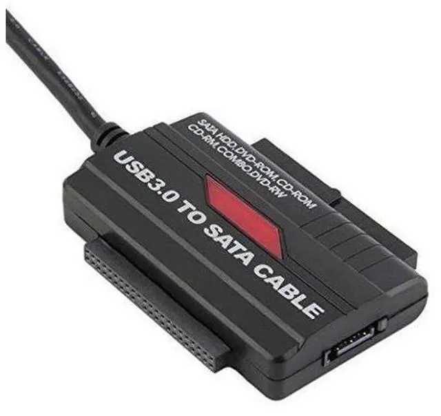 Alt view image 4 of 7 - Vszerda USB 3.0 to IDE SATA Cable Converter with Power Adapter High Speed