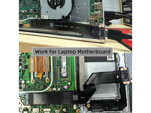 Alt view image 3 of 7 - Vszerda 2280 PCI-E4.0 M.2 M-Key Male to Oculink SFF-8612 SFF-8611 Host Cable 15cm for NVME U.2 SSD eGPU External Graphics Card Dock
