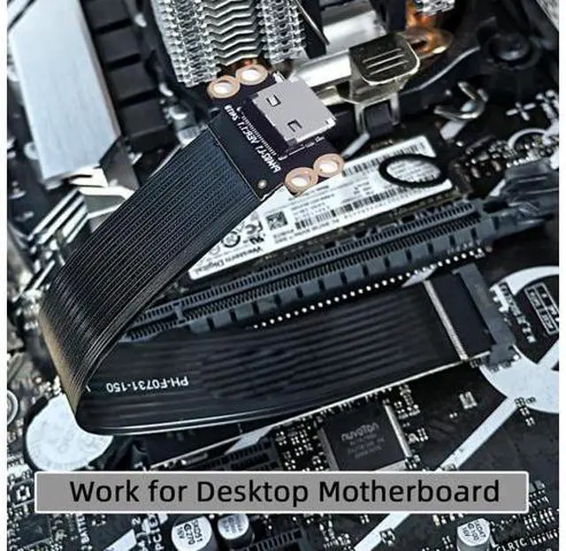 Alt view image 4 of 7 - Vszerda 2280 PCI-E4.0 M.2 M-Key Male to Oculink SFF-8612 SFF-8611 Host Cable 15cm for NVME U.2 SSD eGPU External Graphics Card Dock