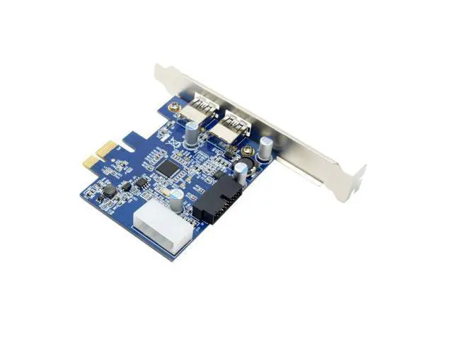 Alt view image 3 of 6 - Vszerda USB 3.0 PCI-E Controller Card 2 External Port w/Internal 19 Pin Connection