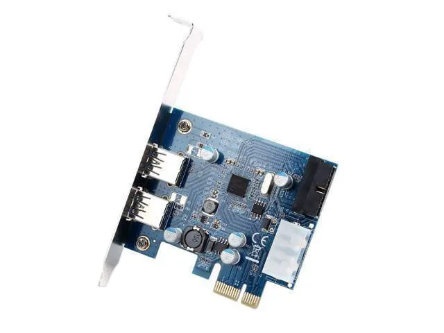 Alt view image 4 of 6 - Vszerda USB 3.0 PCI-E Controller Card 2 External Port w/Internal 19 Pin Connection