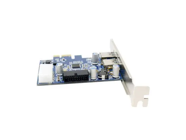 Alt view image 6 of 6 - Vszerda USB 3.0 PCI-E Controller Card 2 External Port w/Internal 19 Pin Connection