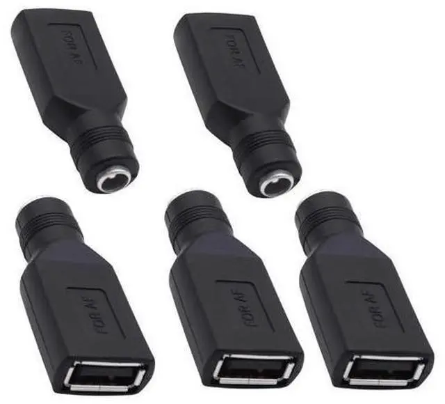 Main image of Vszerda USB A to DC 5.5mm x 2.1mm Adapter DC 5521 Female to USB A Female Power Converter Connector Charger Adapter for Laptop Small Fan Smartphone LED Desk Lamp -5pcs