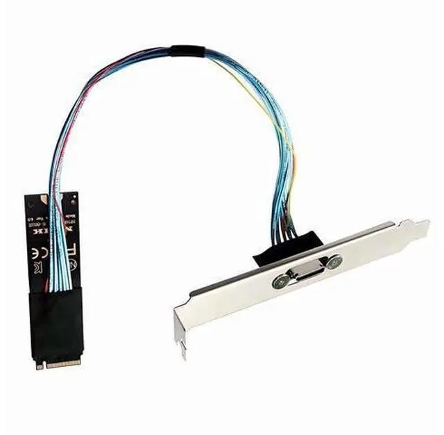 Main image of Vszerda 2280 PCI-E4.0 M.2 M-Key Male to Oculink SFF-8612 SFF-8611 Host Cable 30cm with Bracket for NVME U.2 SSD eGPU External Graphics Card Dock