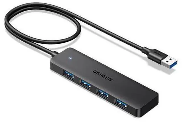 Main image of UGREEN USB 3.0 Hub, 4 Ports USB A Splitter Ultra-Slim USB Expander for Mouse, Keyboard, Flash Drive, U Disk, Printer Compatible with Laptop, Desktop PC, Xbox, PS5, and More, 2ft