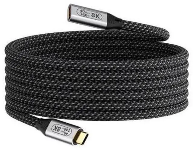 Main image of Vszerda USB-C Male to Female Extra Long 10ft/3M USB4 Data Cable, Compatible Thunderbolt 4, 8K Video Transmission, 40Gbps Data Transfer, 140W PD Fast Charging