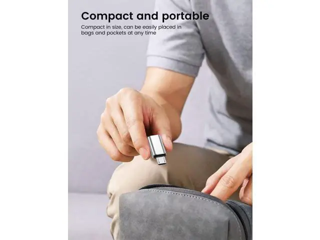 Alt view image 6 of 6 - Vszerda 6Pack Micro USB to USBC Adapter, Type C Female to Micro USB Male Convert Connector Support Charge Data Sync Compatible with Nexus 5 6 Samsung Galaxy S7 S7 Edge, and More Devices (Silver)