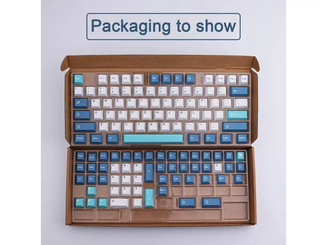 Alt view image 3 of 7 - Vszerda PBT Keycaps, 134 Keycaps Shoko Dye-Sublimation Keycap Set 6.25u 7u Spacebar Cherry Profile for Mechanical Keyboards English (US) Layout