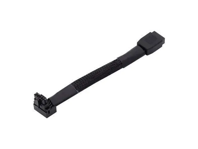 Alt view image 2 of 7 - Vszerda PCI-E 5.0 12VHPWR 16Pin 12+4P Male to Female ATX3.0 Power Modular Down Angled 90 Degree Extension Cable for 3080 3090TI PSU Graphics Card 17CM
