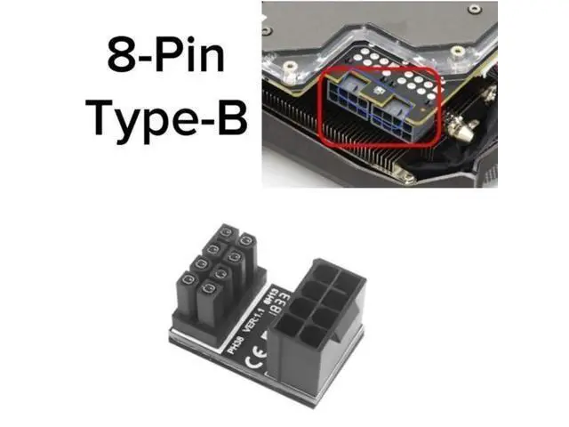 Alt view image 4 of 7 - Vszerda GPU VGA 8Pin 6Pin PCIE U Turn 180 Degree Angle Connector Adapter Board