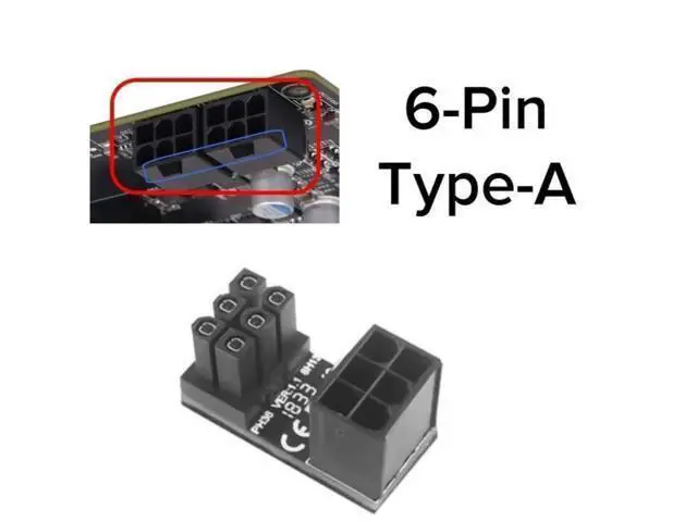 Alt view image 3 of 7 - Vszerda GPU VGA 8Pin 6Pin PCIE U Turn 180 Degree Angle Connector Adapter Board