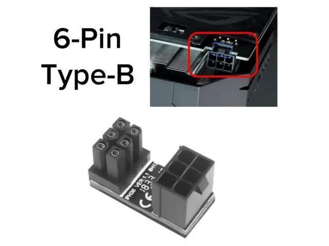 Alt view image 6 of 7 - Vszerda GPU VGA 8Pin 6Pin PCIE U Turn 180 Degree Angle Connector Adapter Board