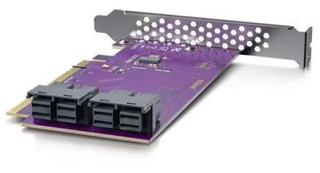 Main image of Vszerda PCIe to SFF-8643 Adapter for U.2 NVMe SSD, PCIe 3.0 X16, Quad SFF-8643 Ports, SAS Adapter Card Support Windows 10/2016/2019, VMware ESXi 6/7, Linux 18/20/21, REHL/Cent0S 7/8 and More
