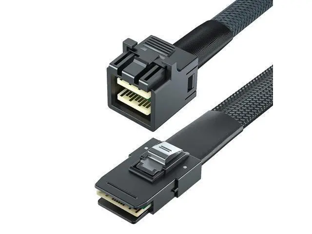 Alt view image 6 of 6 - Vszerda SFF-8643 to SFF-8087 Mini SAS HD Cable with Sideband, Compatible with 12Gbps SAS Drives and 6Gbps SAS/SATA Drives, 0.5-m(1.64ft), 2 Pack