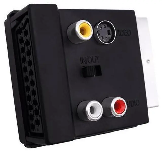 Alt view image 3 of 7 - Vszerda SCART Male to Female 3RCA RGB S-Video(SVHS) Converter Switchable SCART Adapter Plug with SVideo 3 RCA - Composite Video Left + Right Stereo/Mono Audio and Video Connector-2pcs