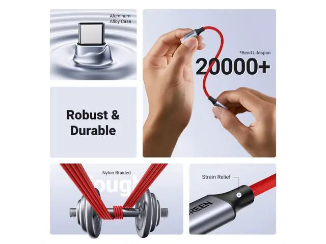 Alt view image 6 of 7 - UGREEN USB C to 3.5mm Audio Adapter Type C to Headphone Aux Jack Dongle 24bit/96kHz HiFi DAC Cable Cord Compatible with iPhone 17 16 Pro Max/16 Plus, iPad, Galaxy S25 S24 Ultra, Pixel 10, Red