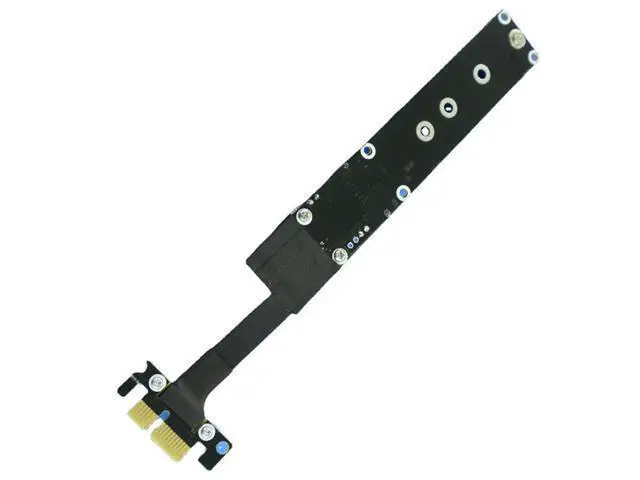 Alt view image 5 of 12 - Vszerda M.2 M Key NVMe SSD to PCI-e PCIe x1 Adapter Riser Card PCIe 4X to 1x Extension Cable Flexible Flat Cable PCI Express 1x Gen3.0 R14SF (15cm)