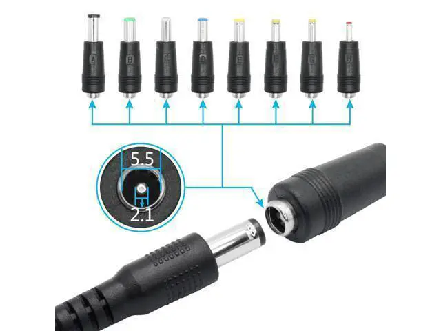 Alt view image 5 of 6 - Vszerda USB to DC 5.5 x 2.1mm Power Cord 1M/3FT,5V USB 2.0 A Male to DC 5521 Male Plug Cable with 8 DC Connector(6.0 x 4.0, 6.3 x 3.0, 5.5 x 2.5, 5.5 x 2.1, 5.5 x 1.7, 4.7 x1.7, 4.0 x 1.7, 3.5 x 1.35)