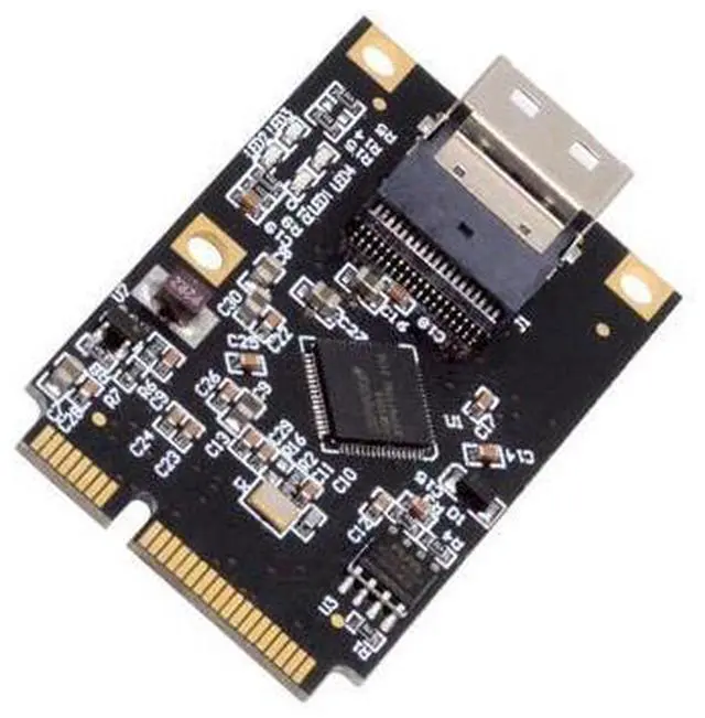 Main image of Vszerda Mini PCI-E PCI Express to Slimline SFF-8654 SATA 3.0 Four Ports Adapter Expansion Converter 6Gbps Disk Extension Card for SSD