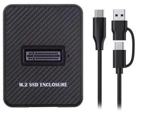 Main image of Vszerda USB 3.0 Type-C USB-C to NVME M-Key M.2 NGFF SATA RTL9210B Chipset SSD Docking Vertical External PCBA Case Enclosure