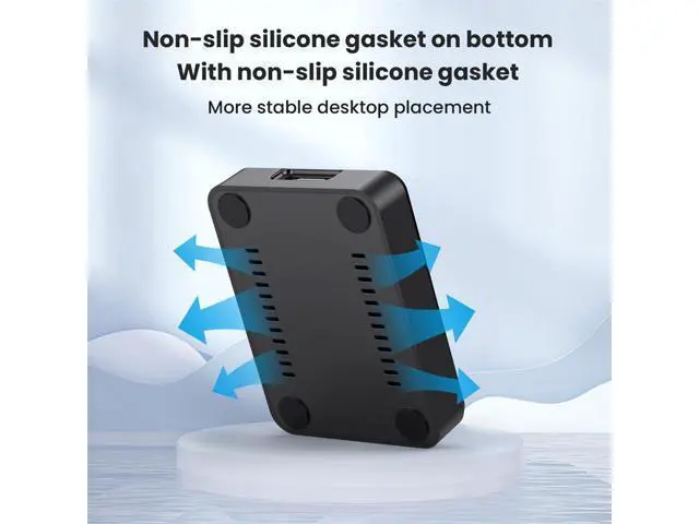 Alt view image 4 of 7 - Vszerda USB 3.0 Type-C USB-C to NVME M-Key M.2 NGFF SATA RTL9210B Chipset SSD Docking Vertical External PCBA Case Enclosure