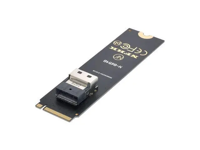 Alt view image 2 of 14 - Vszerda NGFF M-Key NVME to U.2 U2 Kit SFF-8639 to SFF-8654 Slimline SAS PCIe SSD Adapter for Mainboard
