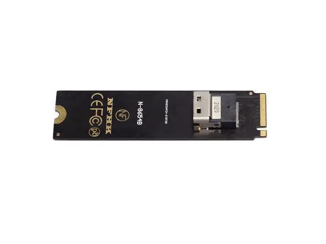 Alt view image 7 of 14 - Vszerda NGFF M-Key NVME to U.2 U2 Kit SFF-8639 to SFF-8654 Slimline SAS PCIe SSD Adapter for Mainboard